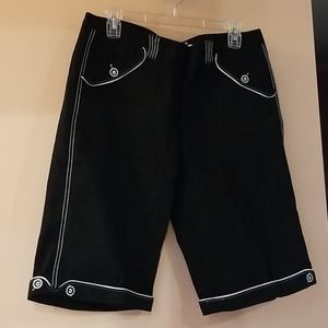 Womens' black shorts
